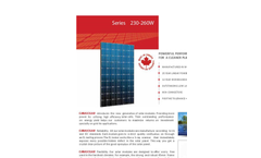 GMA Solar - Model GMA-M5-72-195W - Monocrystalline Solar Panel - Brochure