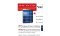 GMA Solar - Model GMA-M6-36-160W - Monocrystalline Solar Panel - Brochure
