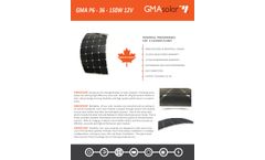 GMA Solar - Model GMA-Fx-100 - Flexible Solar Panel - Brochure