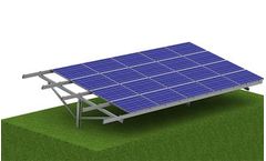 Grace-Solar - Model GS - Landscape Single Post Ground Mounting System