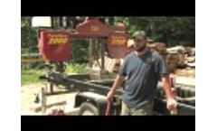 TK 2000 Portable Sawmill Owner Sean OLeary Video