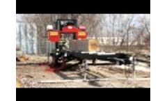 Portable Sawmill TimberKing 1600 In Action - Video