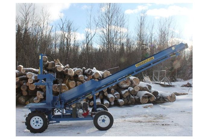 Powersplit - Single Vertical Wood Splitter with Conveyor