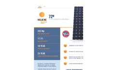 Heliene - Model 72M G1 - 390W - 405W 72 Cell Monocrystalline Bifacial Solar Module Datasheet
