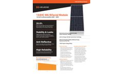 Heliene - Model 144HC M6 - 440W - 460W 144 Half-Cut Monocrystalline Bifacial Solar Module Datasheet