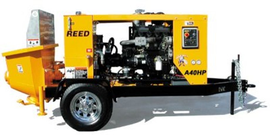 REED - Model A Series - Trailer Mounted Concrete Pumps