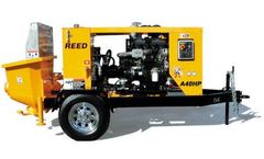 REED - Model A Series - Trailer Mounted Concrete Pumps