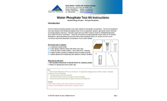 Water Phosphate Test Kit Instructions - Brochure