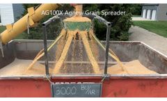 Agnew Gravity Grain Spreader in action - Video