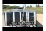 Bismarck Canvas Roll Tarps Electric Tarp and Hopper Opener - Video