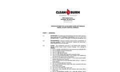 Clean Burn - Model CB-2500 - Waste Oil Furnace Brochure