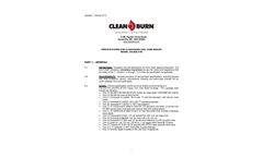 Clean Burn - Model CTB-200 - Waste Oil Boiler - Datasheet