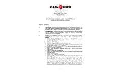 Clean Burn - Model CB-2500 - Waste Oil Furnace - Datasheet