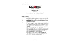 Clean Burn - Model CTB-500 - Waste Oil Boiler - Datasheet
