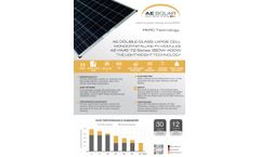 AE - Model M6-72 Series 380W-400W - Double Glass Large Cell Mqnocrystalline PV Modules - Brochure