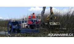 Aquamarine - Aquatic Weed Control Boat with Crane