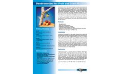 Concord - Model DEX - Dendrometers for Fruit and Stem Growth - Brochure