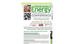 Sponsor or Exhibit at Renewable Energy from Waste 2013