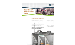 Model F16 - Water Space Wean-to-Finish Feeder Brochure