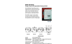 cientech - NUSI 100 Series - Single Channel Encapsulated Analog Isolator Brochure
