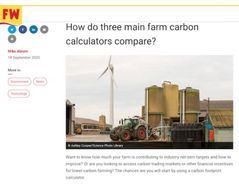 How do three main farm carbon calculators compare?
