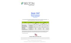 Belton - Model Beltech 1547 - Wind Protection Fabric - Brochure