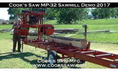 Cooks MP32 Portable Sawmill Demo - Video
