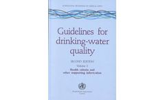 Guidelines for Drinking-Water Quality Second Edition