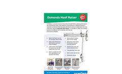 Osmonds - Model SP106 - Hoof Raiser  Brochure