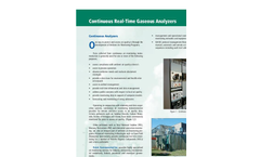 Continuous Real Time Analyzers Service Brochure