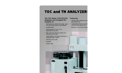 TerraLab - TRL-TOC/IC/TN - Total Carbon and Nitrogen Analyzer (TOC) - Brochure