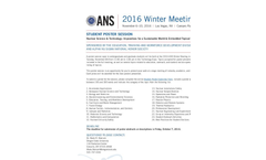 ANS Winter Meeting and Technology Expo 2016 Brochure