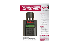 AgraTronix - Model 08160 - Portable Corn Stove Moisture Tester Brochure