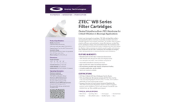 Model ZTEC WB Series - Membrane Filter - Datasheet