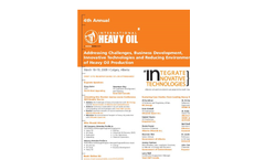 4th Annual International Heavy Oil Brochure