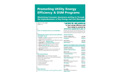 Promoting Utility Energy Efficiency & DSM Programs Brochure