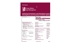 6th Annual Energy Delivery Asset Management Brochure (PDF 2.093 MB)
