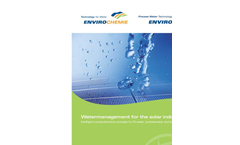 Water Treatment for the Solar Industry Brochure