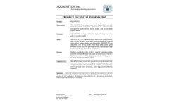 Aquaintech Aquapro - Model EZ - Aquaculture Powder Mixture - Technical Data Sheet