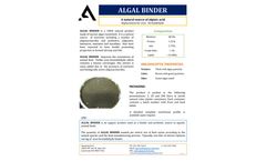 Algal Binder - Product Information Sheet
