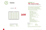 Sundragon - Model i30P - Poly-Crystalline Solar Panel - Brochure