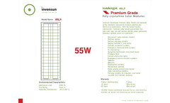 Sundragon - Model i55LP - Poly-Crystalline Solar Panel - Brochure