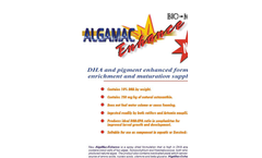 AlgaMac-Enhance DHA and Pigment Enhanced Formula for Enrichment and Maturation Supplementation Brochure