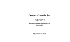 P2621-NO2/VC Nitrogen Dioxide Monitor & Ventilation Fan Controller Manual (PDF 21 KB)