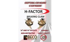 BECO H-FACTOR - Milking Claw - Brochure