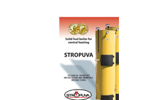 Stropuva - Model S10 – 10 kw - Firewood Boilers Brochure