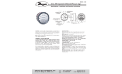 Capsuhelic - Model Series 4000 - Differential Pressure Gage - Installation and Operating Instruction Manual