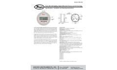 Dwyer DigiMag - Model Series DM-1200  - Digital Differential Pressure and Air Flow Gage - Manual