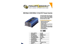 PowerBright - Model ERP900-12 - 220 Volt 50 Hz Power Inverter - Brochure