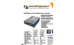 PowerBright - Model APS1500 - Pure Sine Wave Power Inverter - Brochure